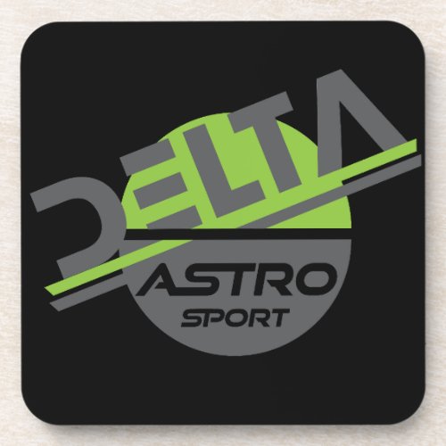 Delta Astro Sport Graphic logo Design Beverage Coaster