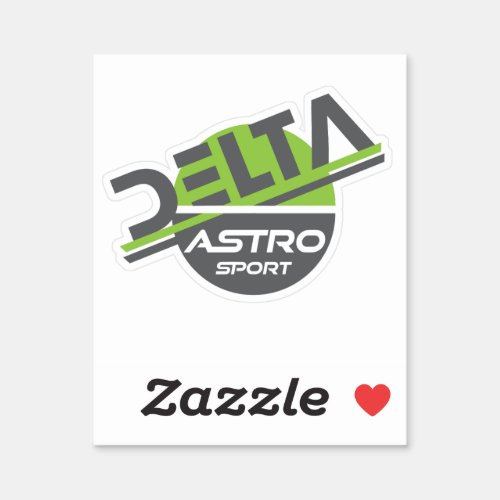 Delta Astro Sport Graphic Logo Design Sticker
