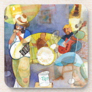 Delta Blues Music Design Beverage Coaster