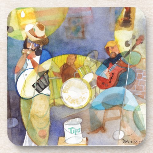 Delta Blues Music Design Beverage Coaster