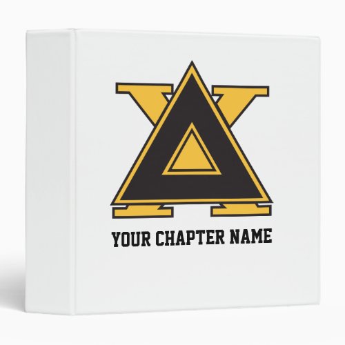 Delta Chi Badge Gold Binder