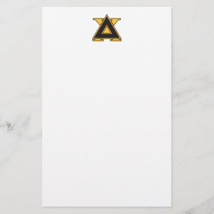 Delta Chi Badge Gold Stationery