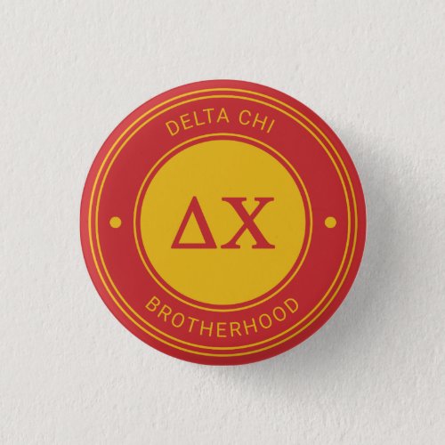 Delta Chi  Badge Pinback Button