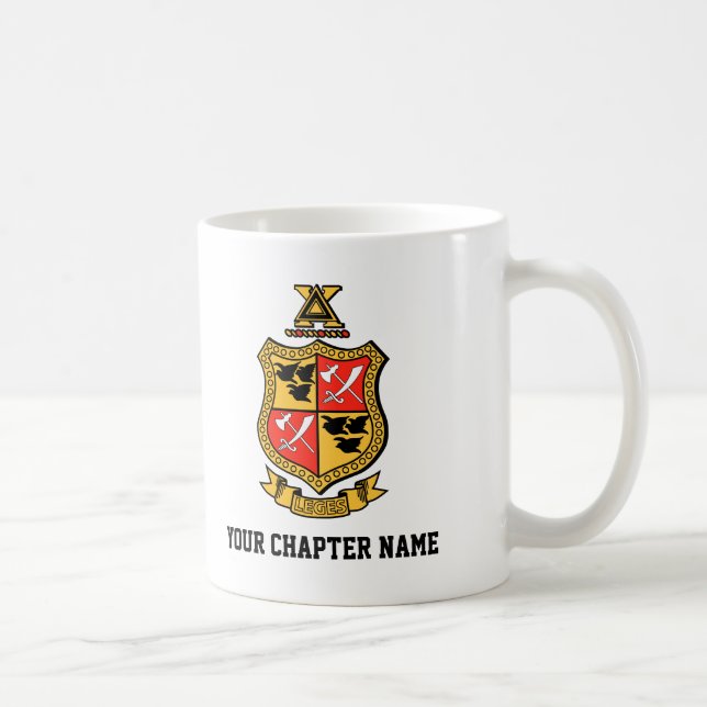 Delta Chi Coat of Arms Coffee Mug (Right)
