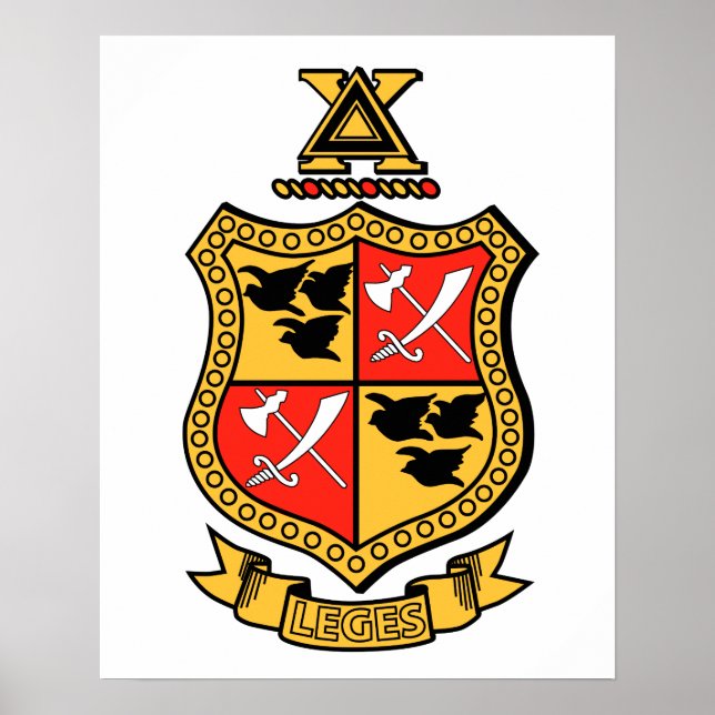 Delta Chi Coat of Arms Poster (Front)