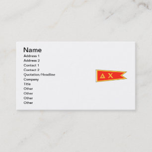 Delta Chi Flag Business Card