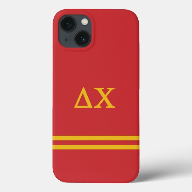 Delta Chi | Sport Stripe Case-Mate iPhone Case (Back)