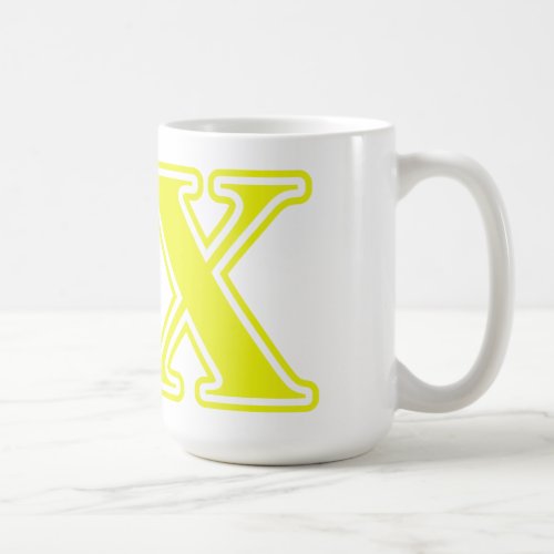 Delta Chi Yellow Letters Coffee Mug