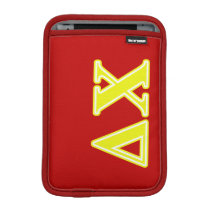 Delta Chi Yellow Letters Sleeve For iPad Mini