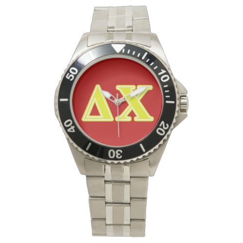 Delta Chi Yellow Letters Watch