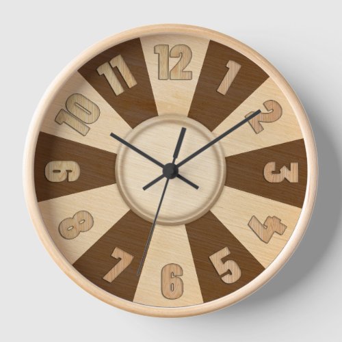 Delta Clock 3D Wood Carved Wall Dcor Clock