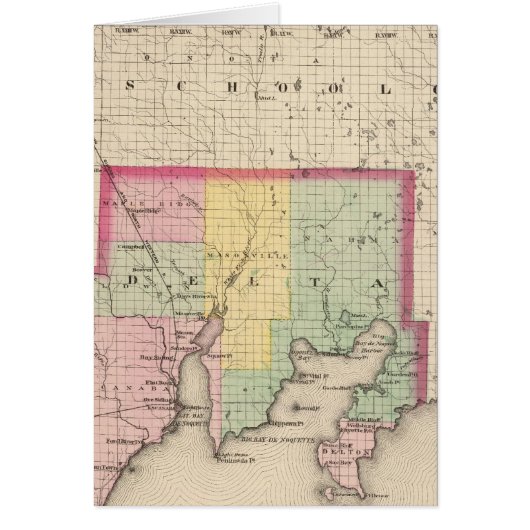 Delta County Michigan Cards (Front)