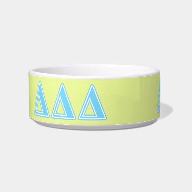 Delta Delta Delta Blue Letters Bowl (Left)