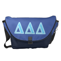 Delta Delta Delta Blue Letters Messenger Bag