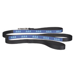 Delta Delta Delta Blue Letters Pet Leash