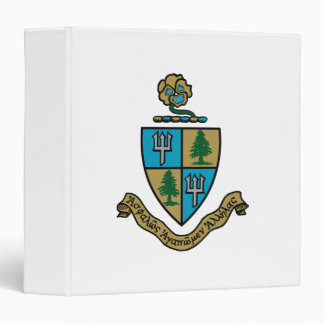 Delta Delta Delta Crest Color 3 Ring Binder