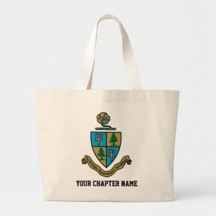 Delta Delta Delta Crest Color Large Tote Bag
