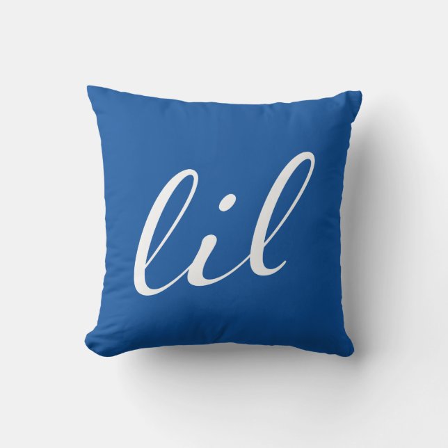 Delta Delta Delta | Lil Script Throw Pillow (Front)