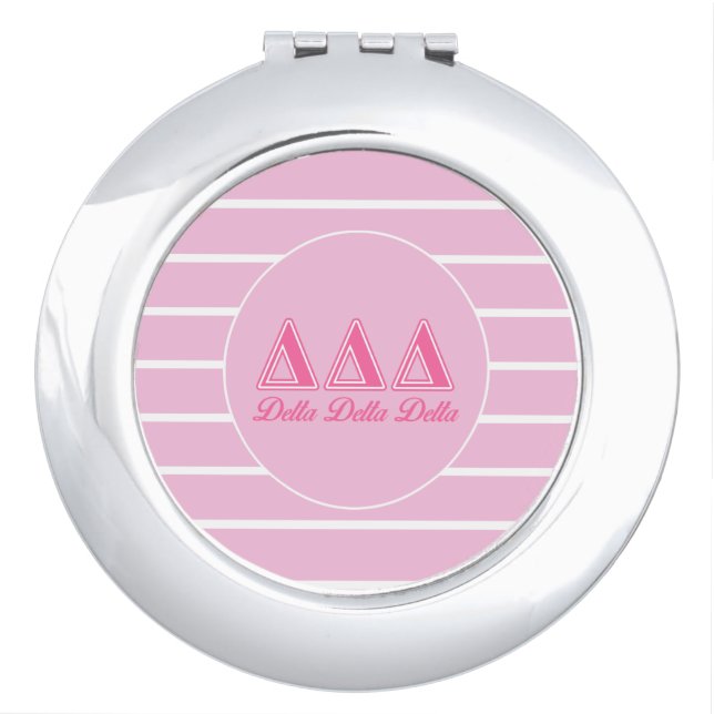 Delta Delta Delta Pink Letters Vanity Mirror (Front)