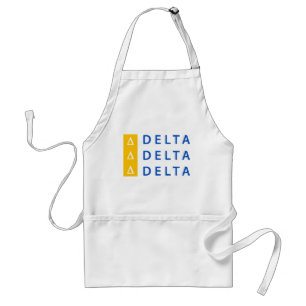 Delta Delta Delta   Stacked Adult Apron