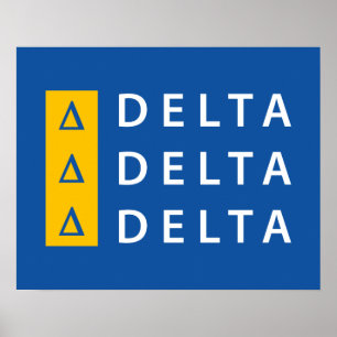 Delta Delta Delta Stacked Poster