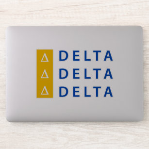 Delta Delta Delta   Stacked Sticker