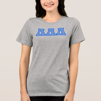Delta Delta Delta Striped Graphic Tri-Blend Shirt