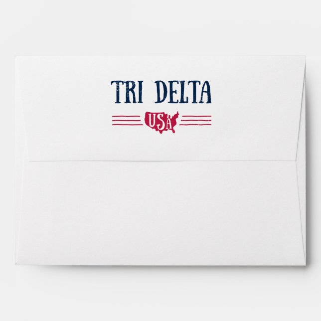 Delta Delta Delta | USA Envelope (Back (Top Flap))
