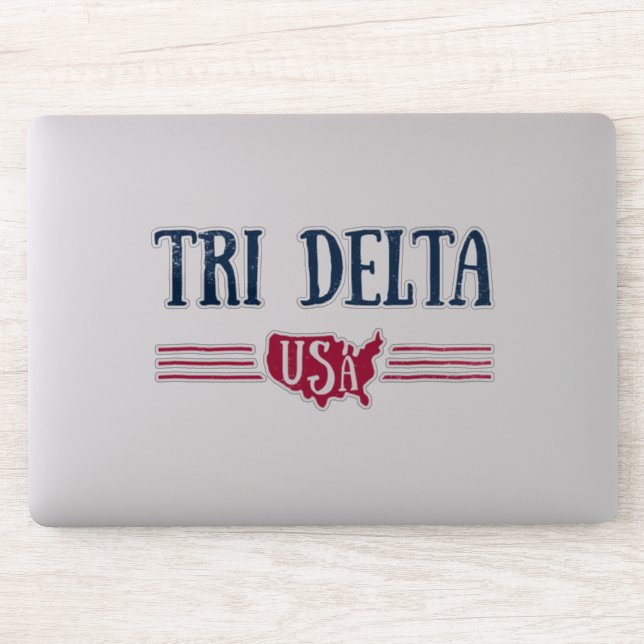 Delta Delta Delta | USA Sticker (Computer)
