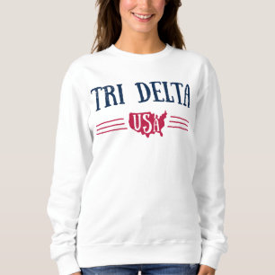 Delta Delta Delta   USA Sweatshirt