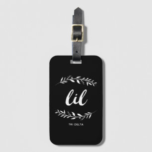 Delta Delta Dleta   Lil Wreath Luggage Tag