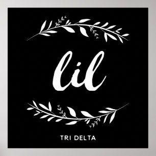 Delta Delta Dleta Lil Wreath Poster