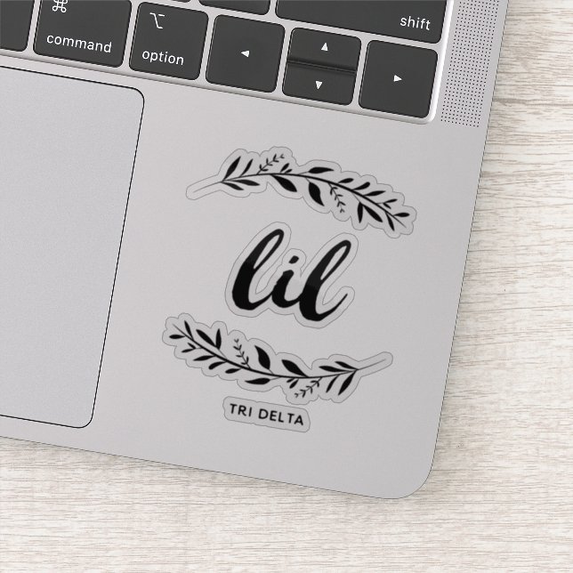 Delta Delta Dleta | Lil Wreath Sticker (Detail)