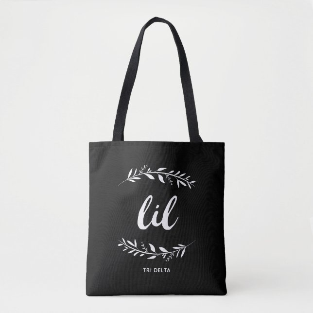 Delta Delta Dleta | Lil Wreath Tote Bag (Front)