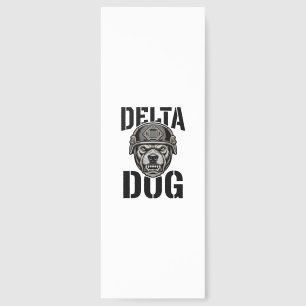 Delta Dog Bulldog Helmet Vintage Engraving Design_ Bookmarks