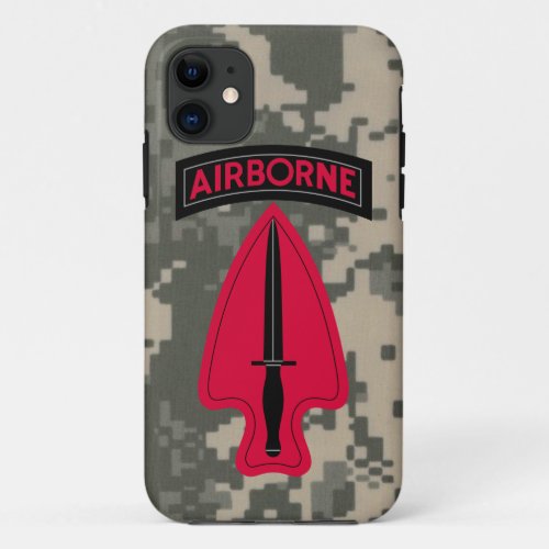 Delta Force _ ARMY SPECIAL OPERATIONS COMMAND iPhone 11 Case