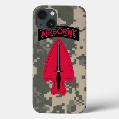 Delta Force _ ARMY SPECIAL OPERATIONS COMMAND iPhone 13 Case