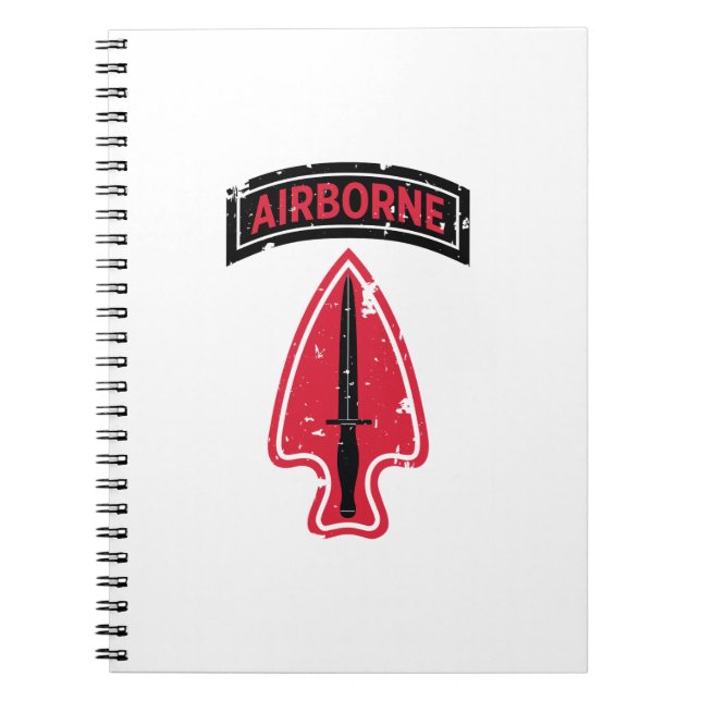 Delta Force "Special Forces" Distressed Notebook (Front)