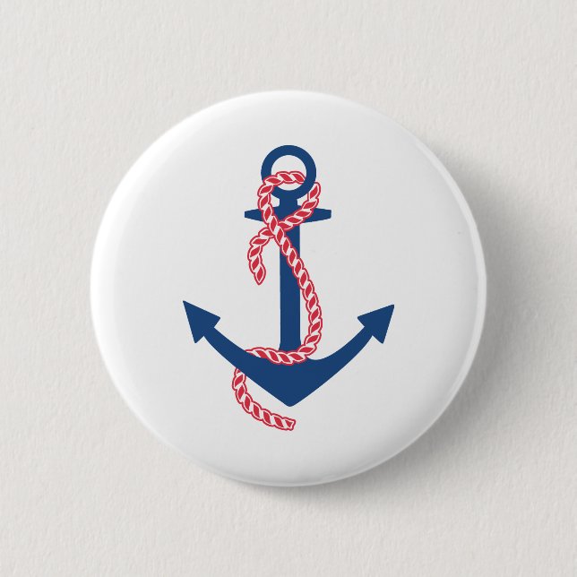 Delta Gamma Anchor Pinback Button (Front)