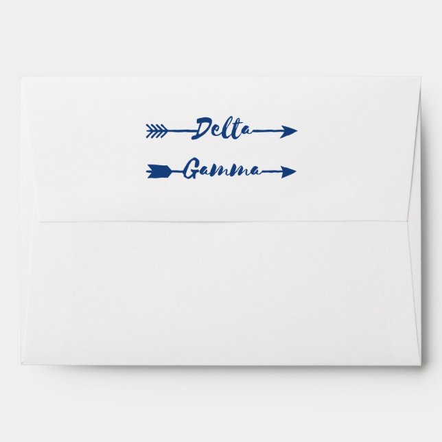 Delta Gamma | Arrow Envelope (Back (Top Flap))