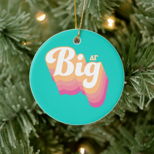 Delta Gamma | Big Ceramic Ornament (Tree)