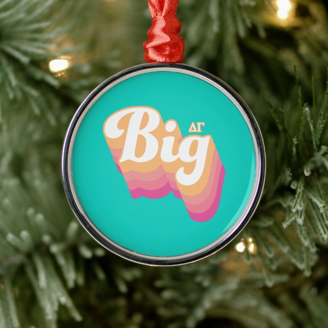 Delta Gamma | Big Metal Ornament (Tree)