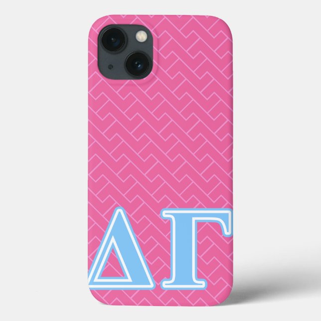 Delta Gamma Blue Letters Case-Mate iPhone Case (Back)