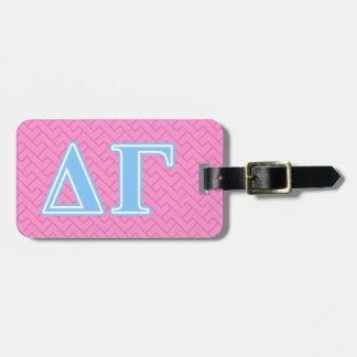 Delta Gamma Blue Letters Luggage Tag