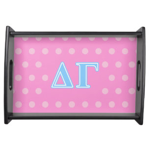 Delta Gamma Blue Letters Serving Tray