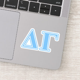 Delta Gamma Blue Letters Sticker