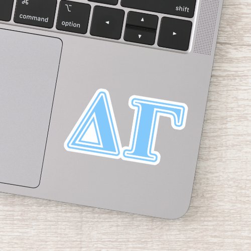 Delta Gamma Blue Letters Sticker