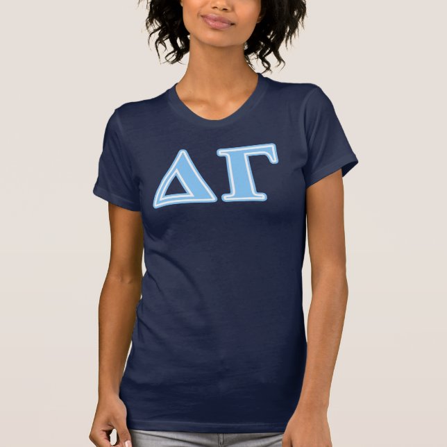 Delta Gamma Blue Letters T-Shirt (Front)