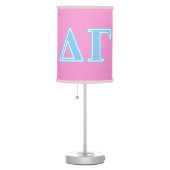 Delta Gamma Blue Letters Table Lamp (Right)
