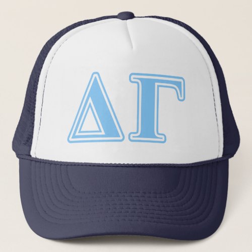 Delta Gamma Blue Letters Trucker Hat